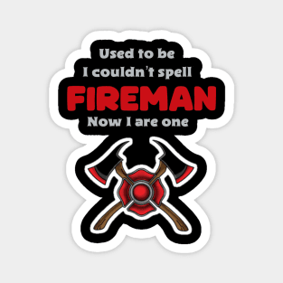 Funny Firefighter Profession Magnet