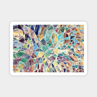 Modern abstract pastels Magnet