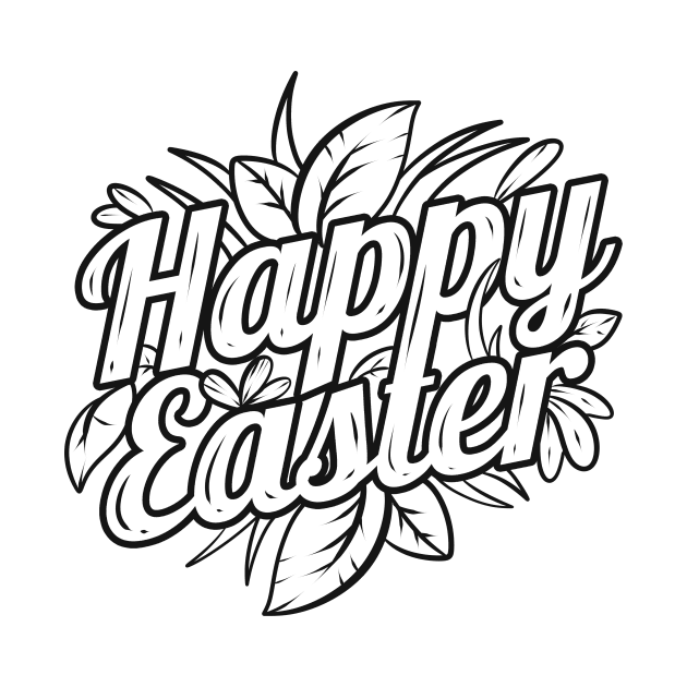 Logo Happy Easter As Color In Easter by SinBle