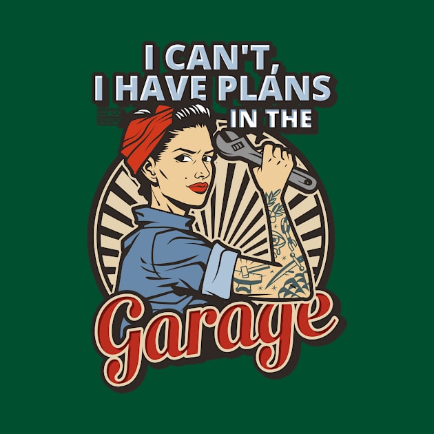 Retro Funny Plans Garage Auto Mechanic Car Joke Meme Humor by porcodiseno