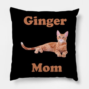 Ginger Cat Mom Pillow