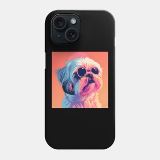 Shih Tzu in 80's Phone Case