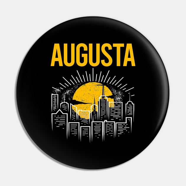 Yellow Moon Austin Pin by flaskoverhand