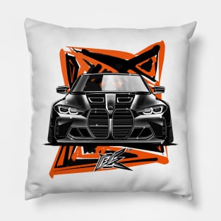 bmw m4 g82 competition black Pillow