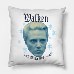 Walken In A Winter Wonderland Christmas Knit Pillow