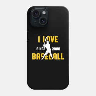 I Love Baseball Since 2000 Phone Case