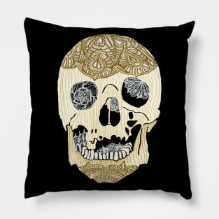 Abstract Geometric Skull Horror Pillow