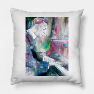 SERGEI RACHMANINOFF watercolor portrait .3 Pillow