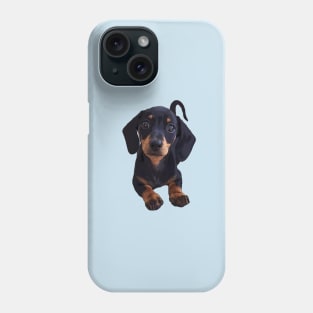 Dachshund Puppy Black and Tan Smooth wiener Phone Case