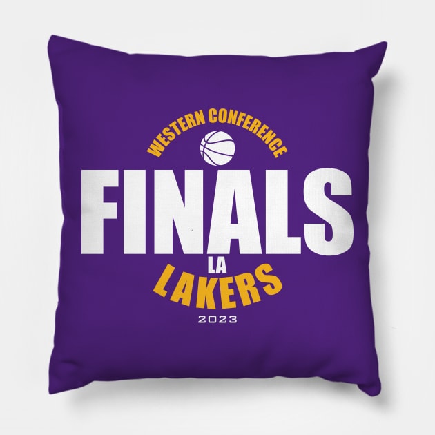 WC Finals - Lakers Pillow by Nagorniak
