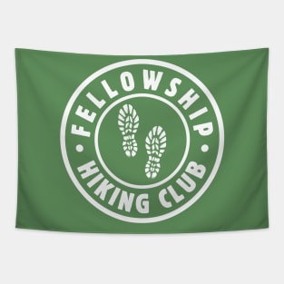 Fellowship Hiking Club Funny Hiker Dad Fathers Day Gift Idea For Nature Lovers Tapestry