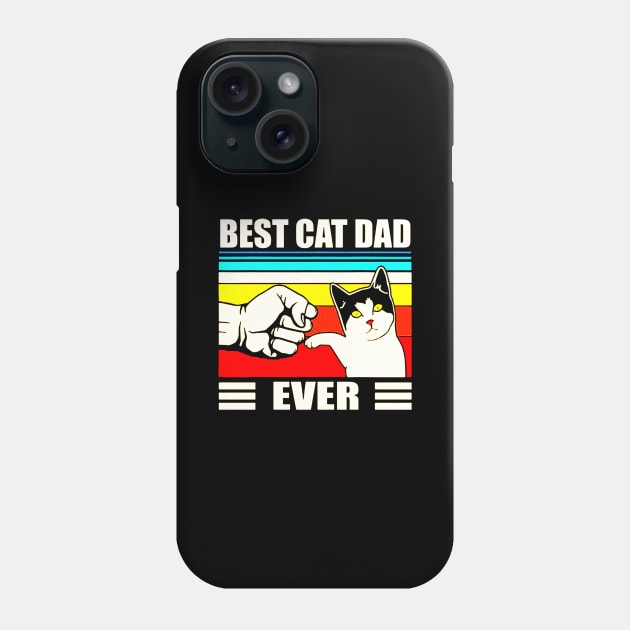 Best Cat Dad Ever Phone Case by hopeakorentoart