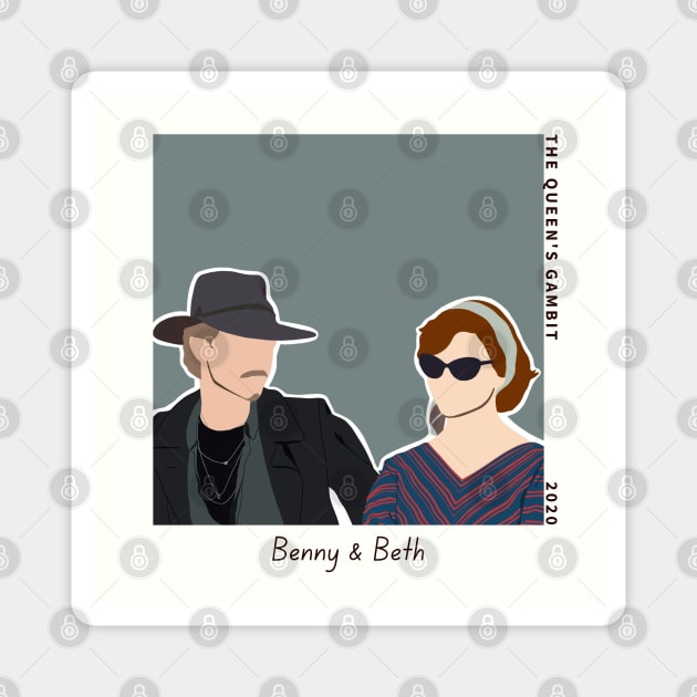 Benny Watts and Beth Harmon Magnet by jocela.png