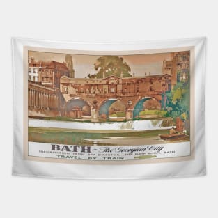 Vintage British Rail Travel Poster: Bath, the Georgian City Tapestry