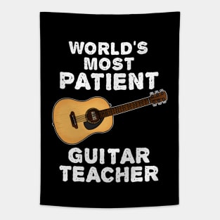 World's Most Patient Guitar Teacher, Acoustic Guitarist Funny Tapestry