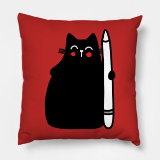 Cat Digital Artist Pillow