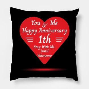 Happy Anniversary 1th Pillow