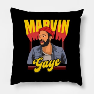 Marvin Gaye Vector Design Pillow