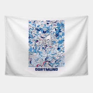 Dortmund - Germany MilkTea City Map Tapestry