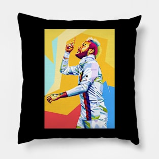 Neymar Jr Pop Art Pillow