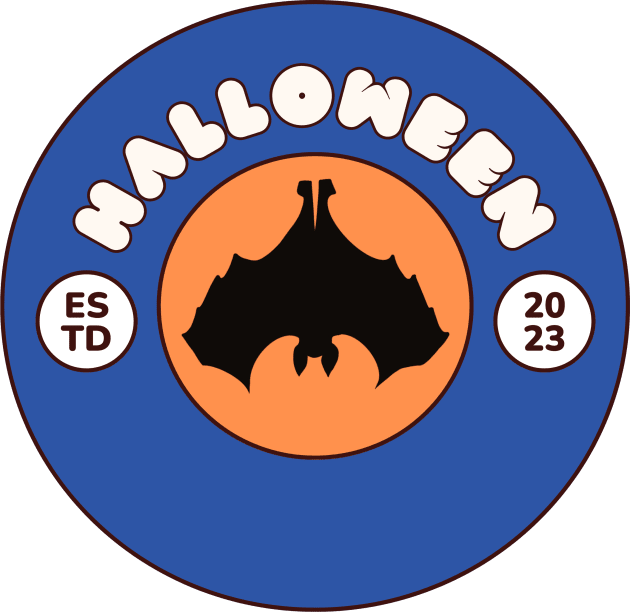 Retro halloween Kids T-Shirt by Olivka Maestro