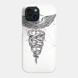 Caduceus_Black Phone Case