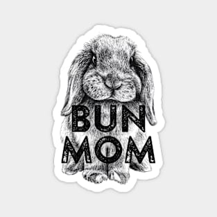 Bun Mom Buddy Magnet