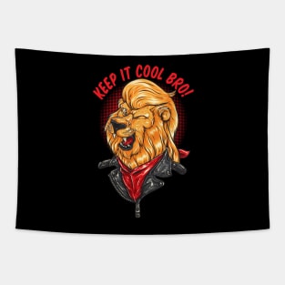 Keep It Cool Lion Tapestry