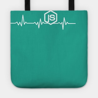 JS Javascript Heart beat shrit Tote