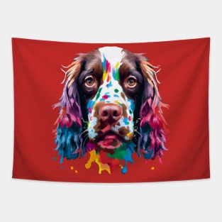 Springer Spaniel Painting Art Tapestry