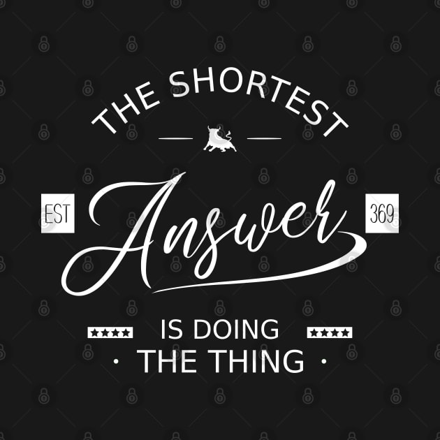 The shortest answer is  doing the thing, Pragmatic by FlyingWhale369