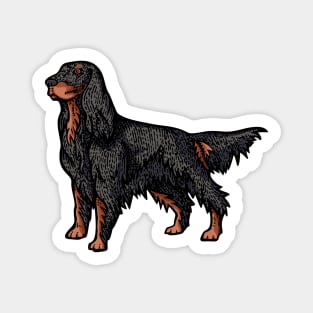 Gordon Setter Illustration Magnet