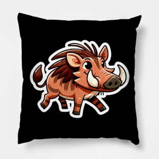 Kawaii Warthog Pillow