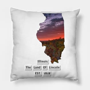 Illinois USA Pillow