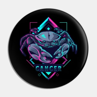 Zodiac CANCER NEON Series Pin