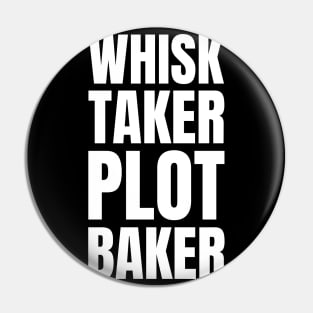 The Culinary Wordsmith: Whisk Taker and Plot Baker - Ideal Gift for Book Lovers, Chefs, and Cooks Pin