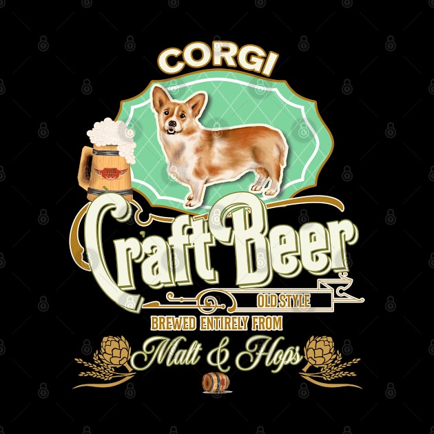 Corgi Gifts - Beer Dog lover by StudioElla