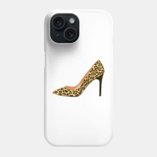 Leopard Print High Heel Shoe Phone Case