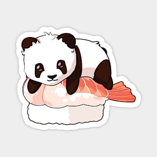 Panda on a shrimp sushi Magnet