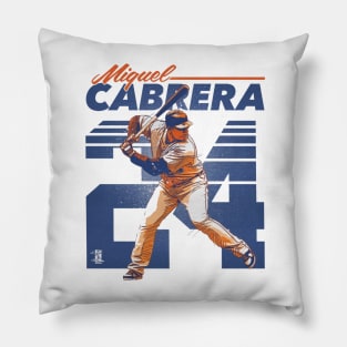 Miguel Cabrera Detroit Retro Pillow