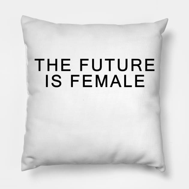 The Future Is Female Cool Feminist Vintage Pillow by CMDesign