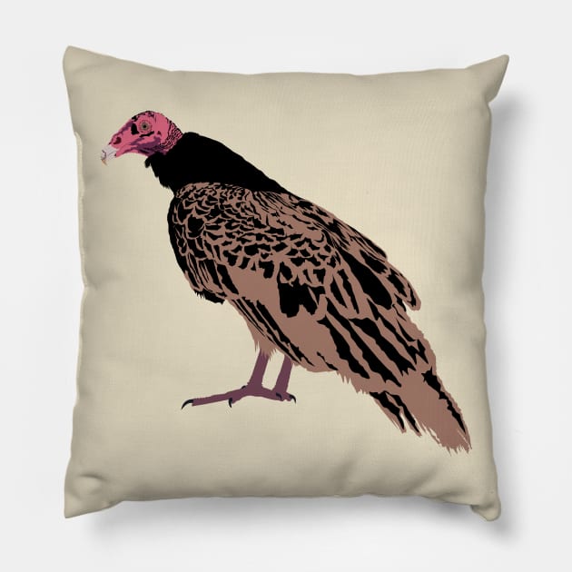 Turkey Vulture Pillow by stargatedalek