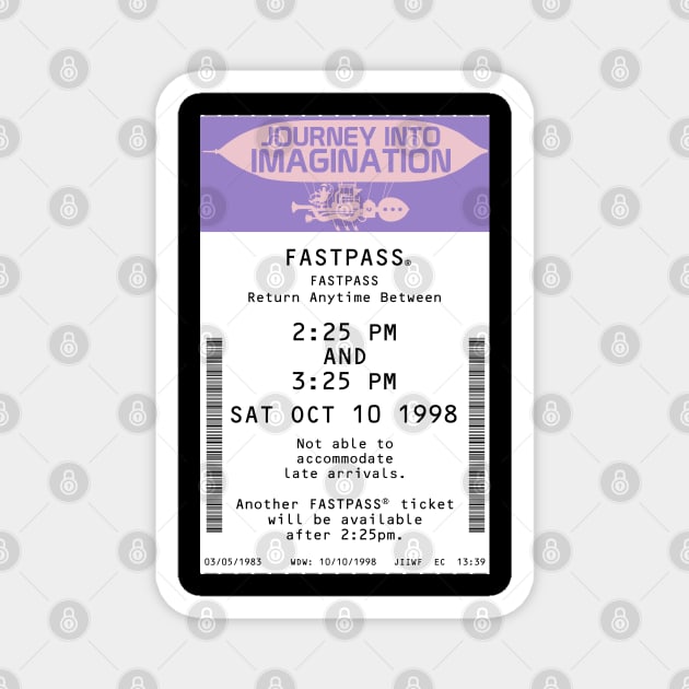 Journey Into Imagination Fastpass Magnet by Florida Project