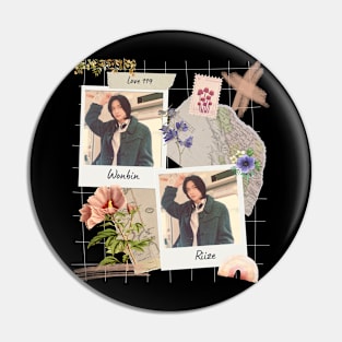 Wonbin Love 119 RIIZE Collage Pin