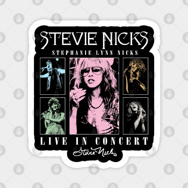 Stevie Nicks Vintage Rock Music 2023 Tour Live in Concert Magnet by Evergreen Daily