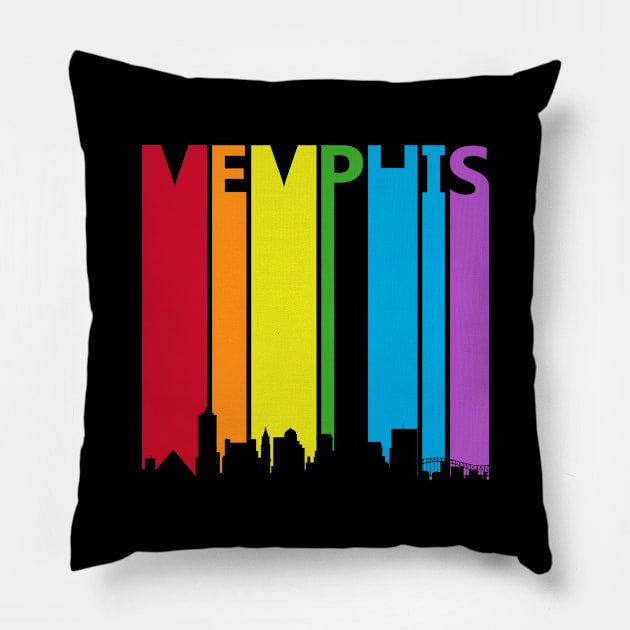 Memphis LGBT Gay Pride Pillow by GWENT