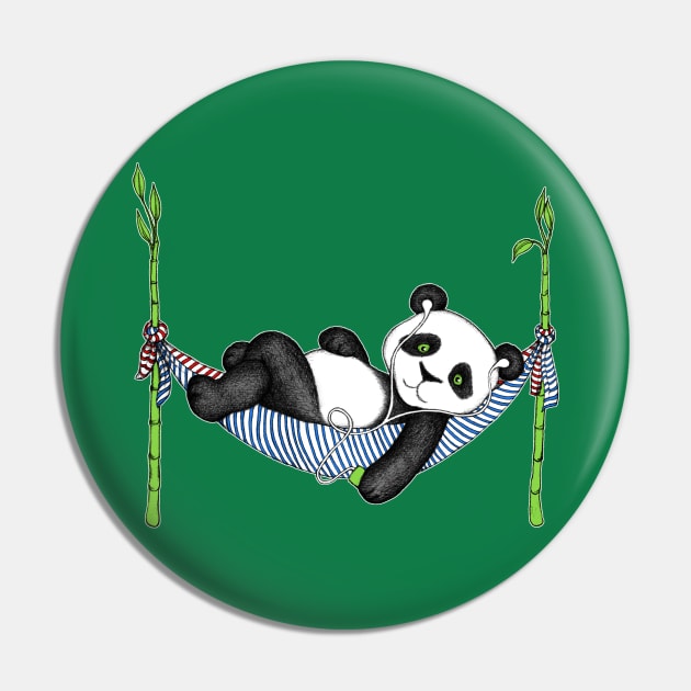 iPod Panda Pin by micklyn