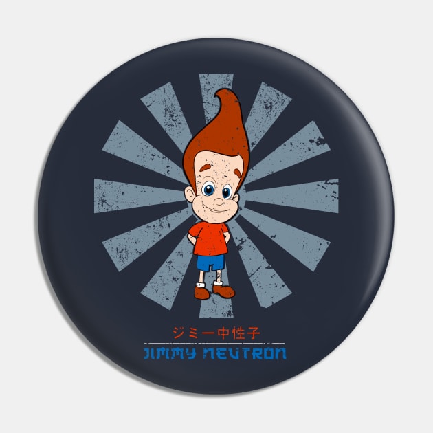 Jimmy Neutron Retro Japanese Pin by Nova5