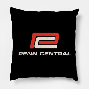 Retro Style Penn Central Railroad Pillow