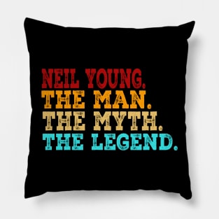 Neil Young The Man The Myth The Legend Pillow